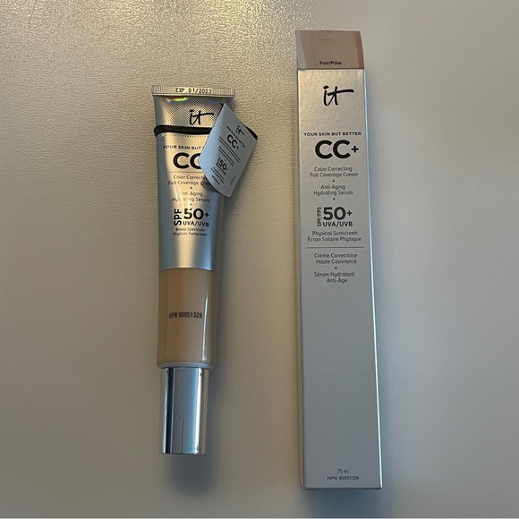 🆕 It Cosmetics Your Skin But Better CC+ SPF 50 Cream Foundation Fair 75ml Jumbo - Picture 1 of 6